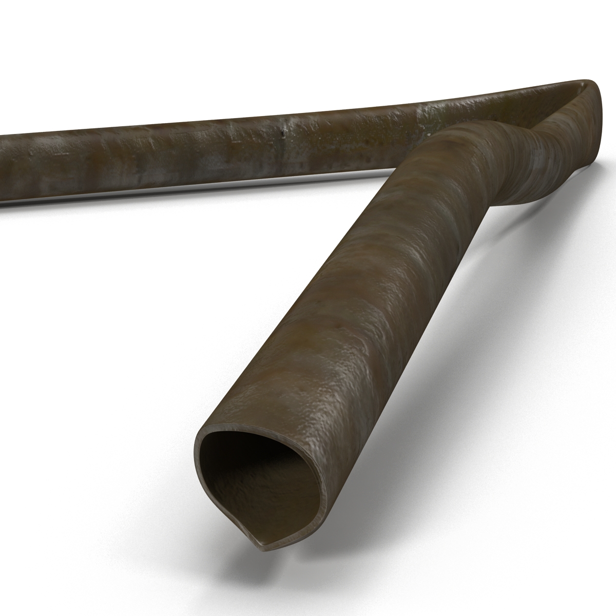 3D Broken Iron Pipe 9 model