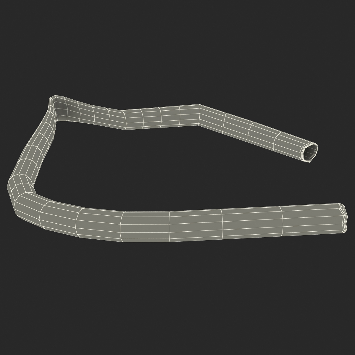 3D Broken Iron Pipe 9 model