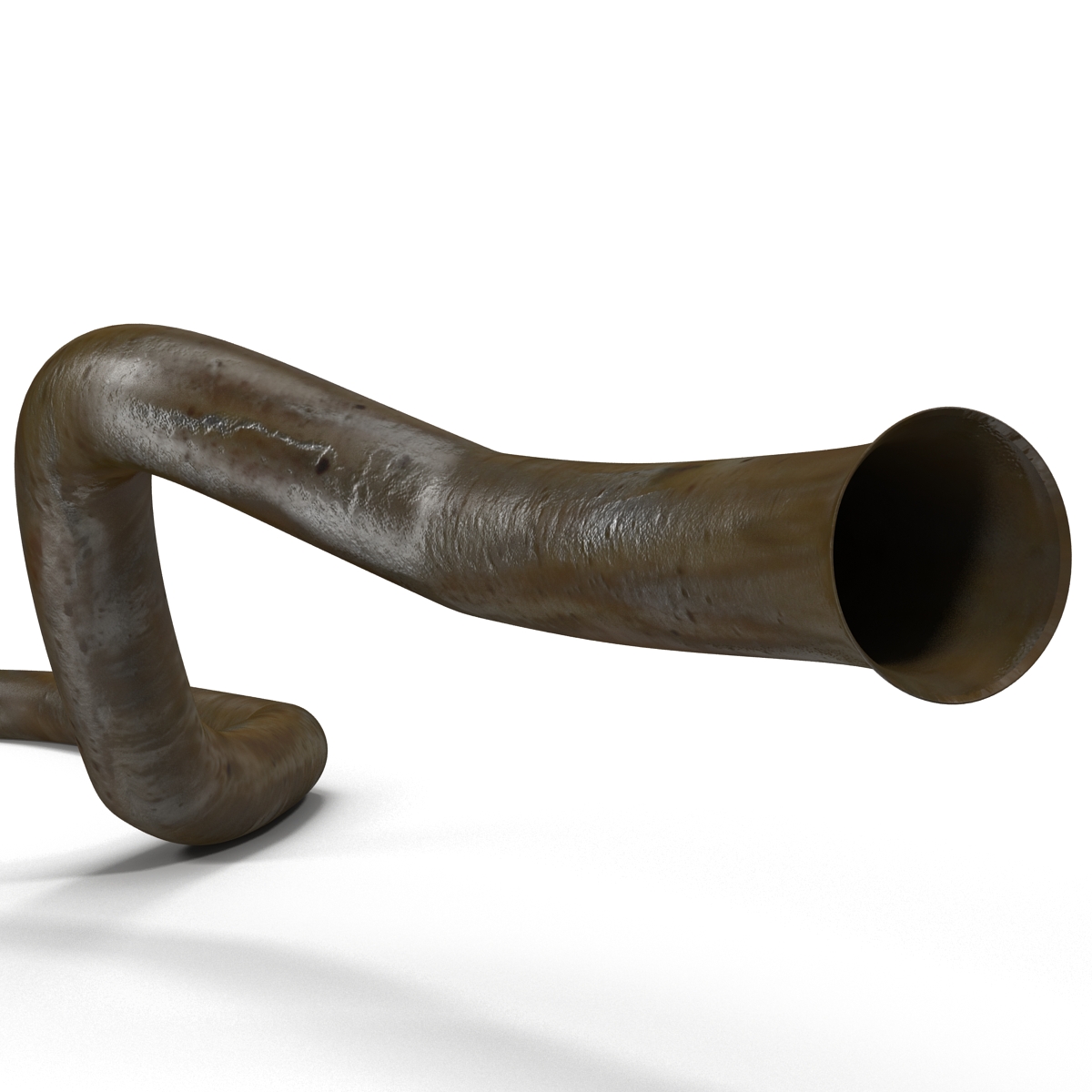 Broken Iron Pipe 10 3D model