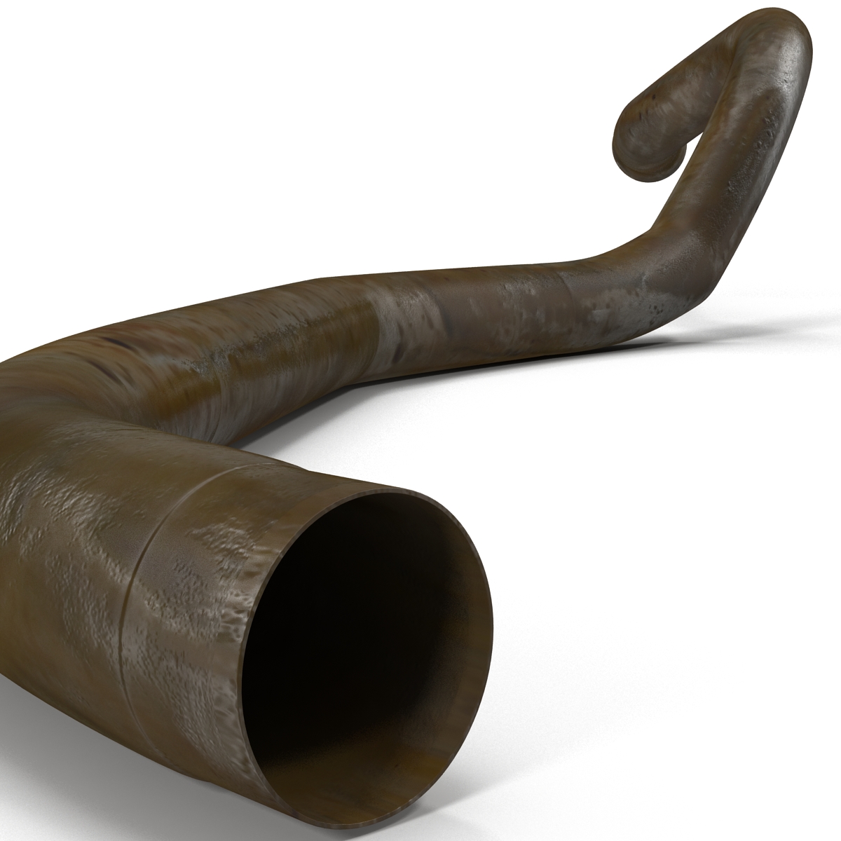 Broken Iron Pipe 10 3D model