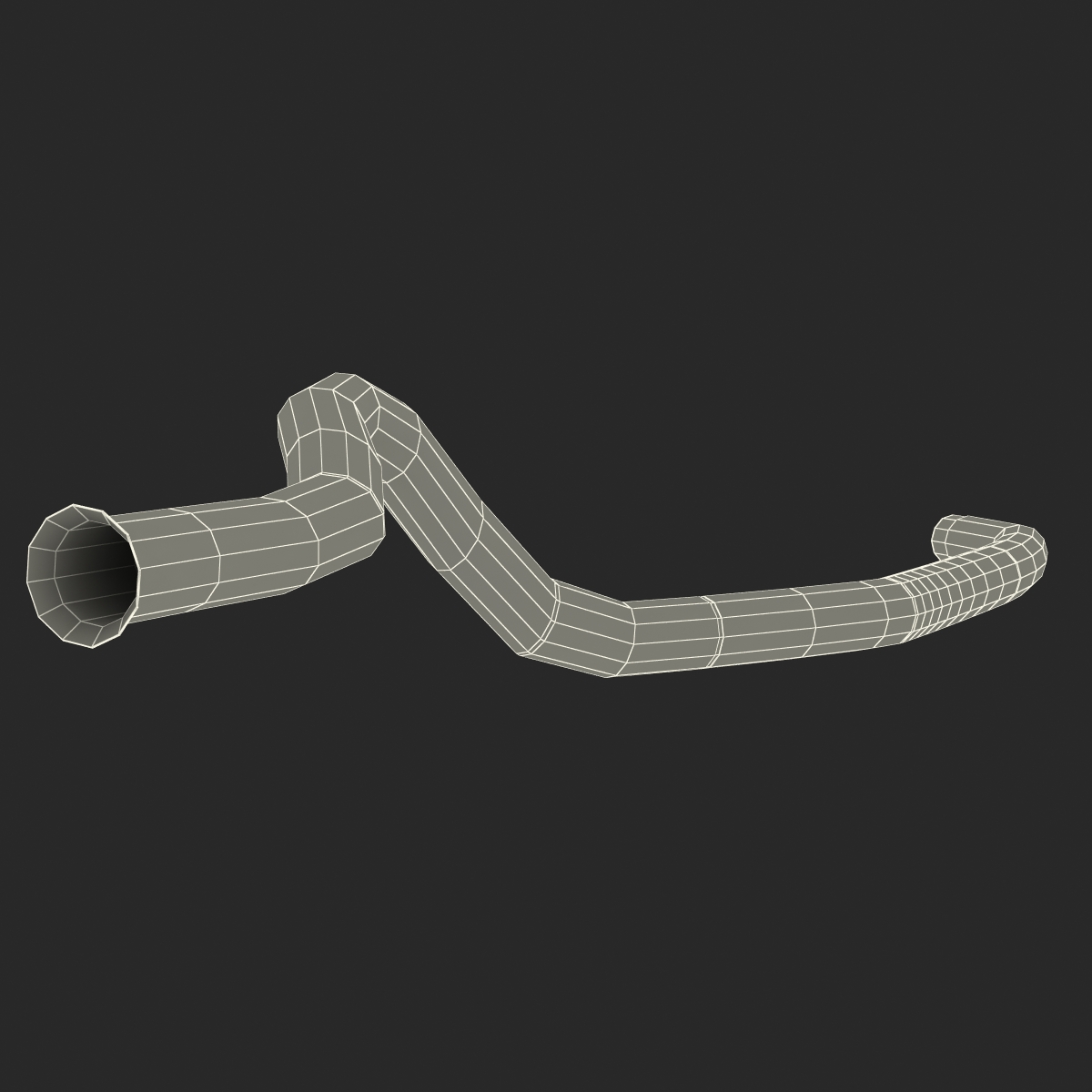 Broken Iron Pipe 10 3D model