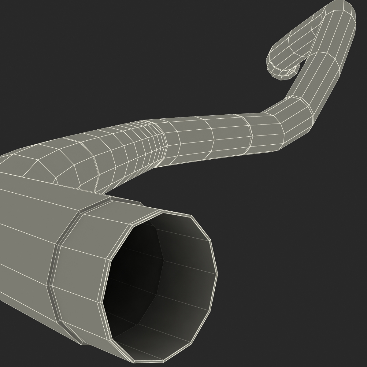 Broken Iron Pipe 10 3D model