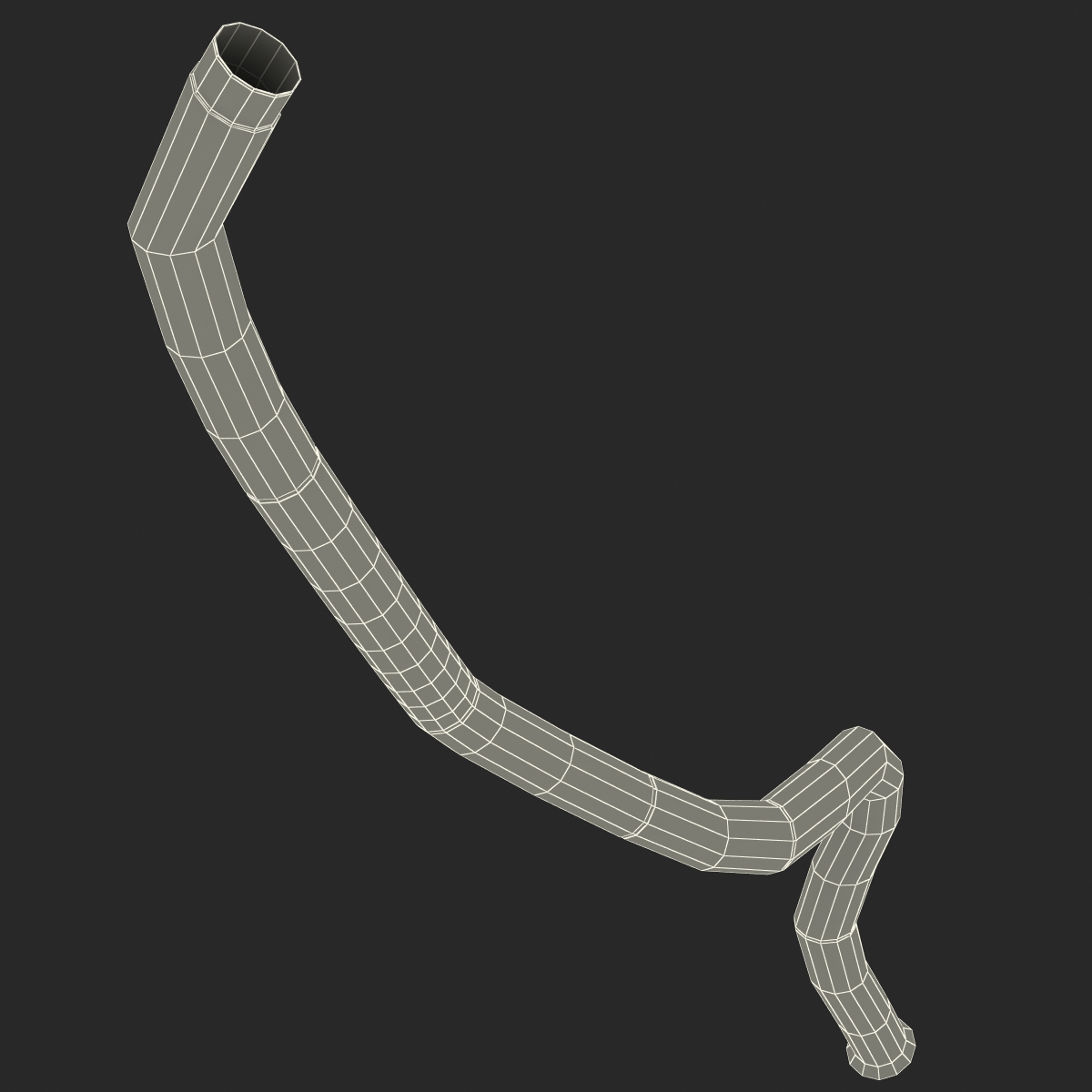 Broken Iron Pipe 10 3D model