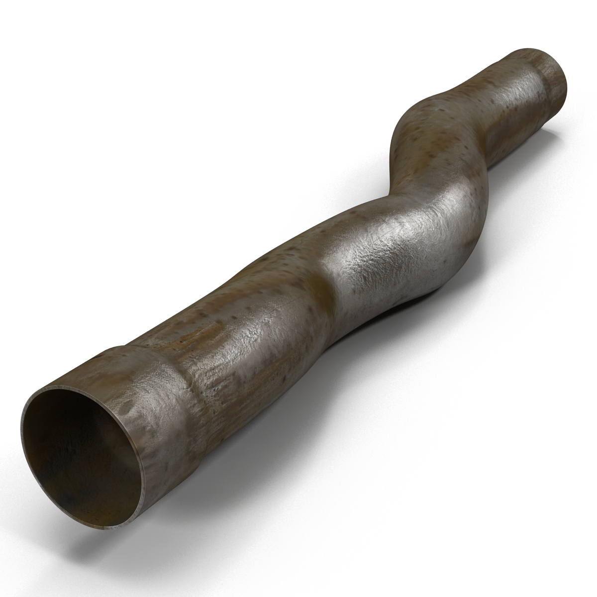 3D Broken Iron Pipes Set 2 model