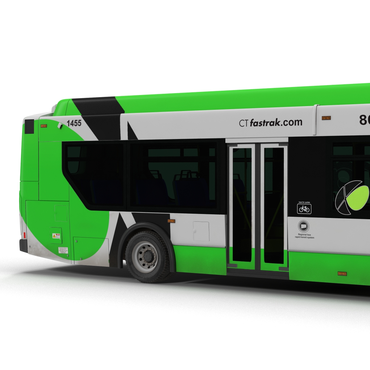 New Flyer Xcelsior XD40 Bus CTfastrak Rigged 3D model