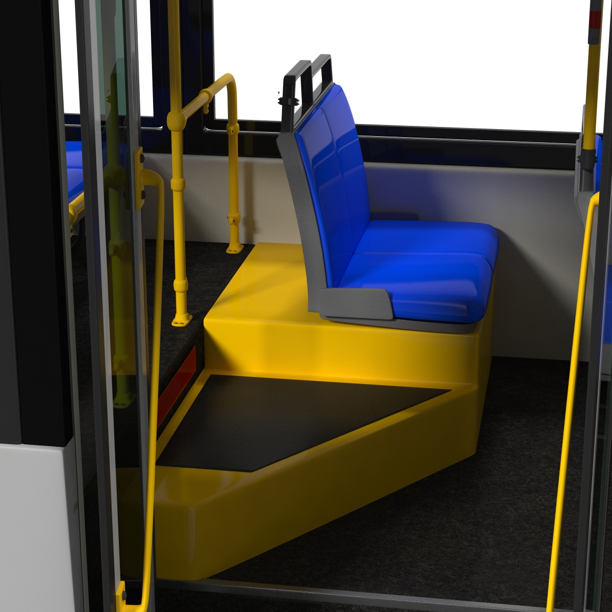 New Flyer Xcelsior XD40 Bus CTfastrak Rigged 3D model