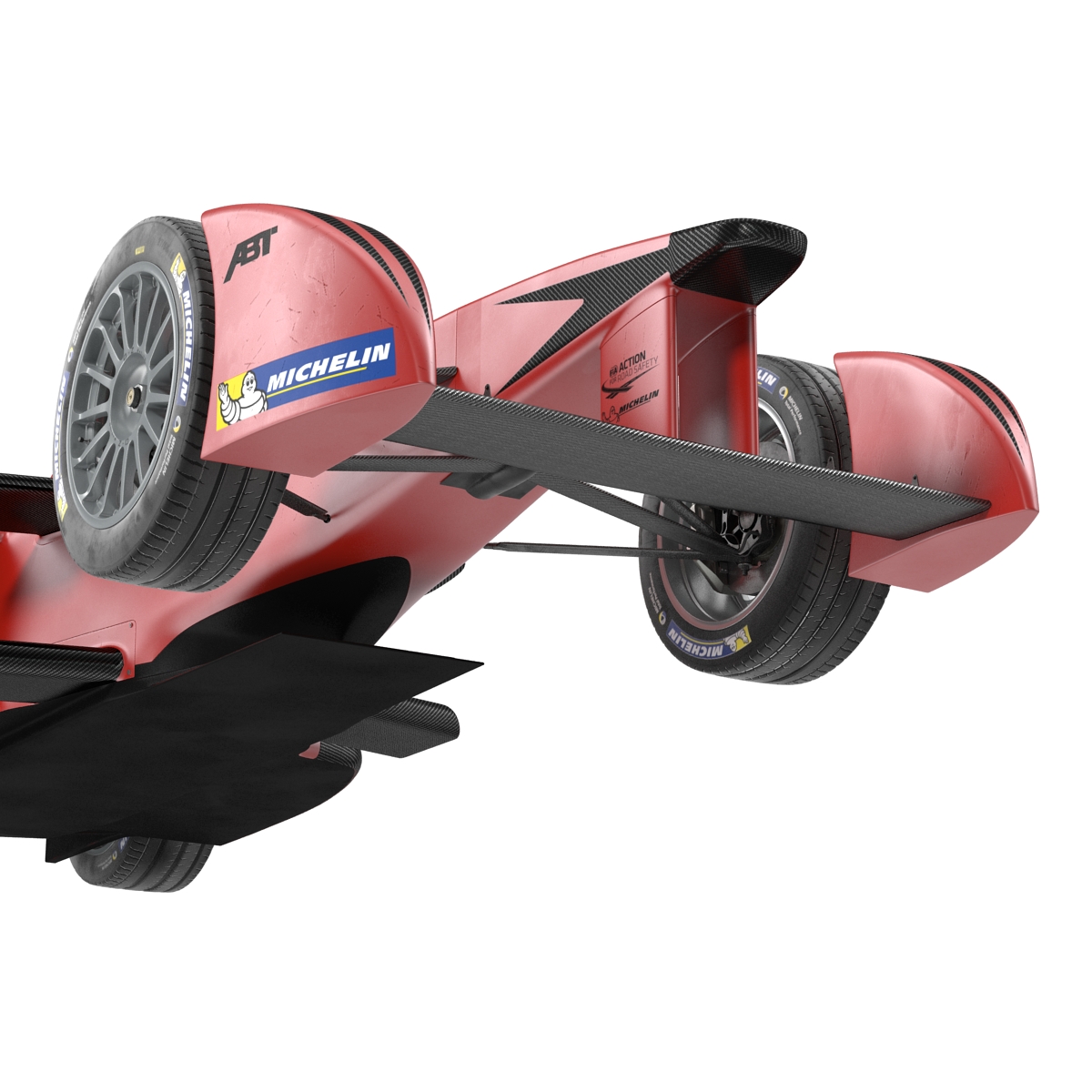 Formula E Race Car ABT Rigged 3D model