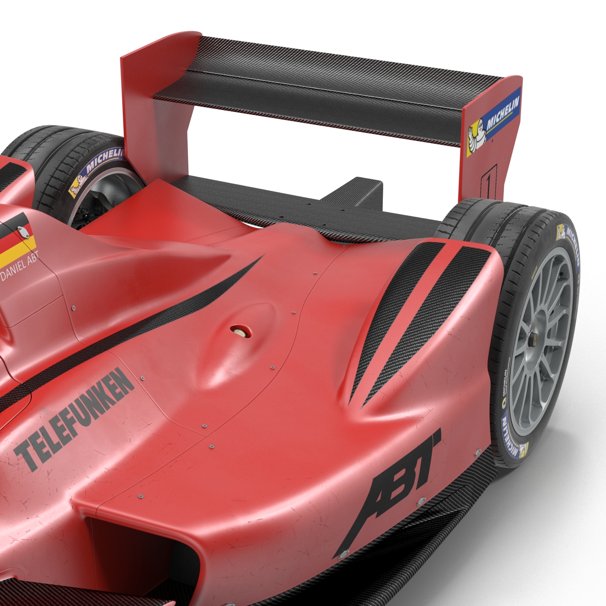 Formula E Race Car ABT Rigged 3D model