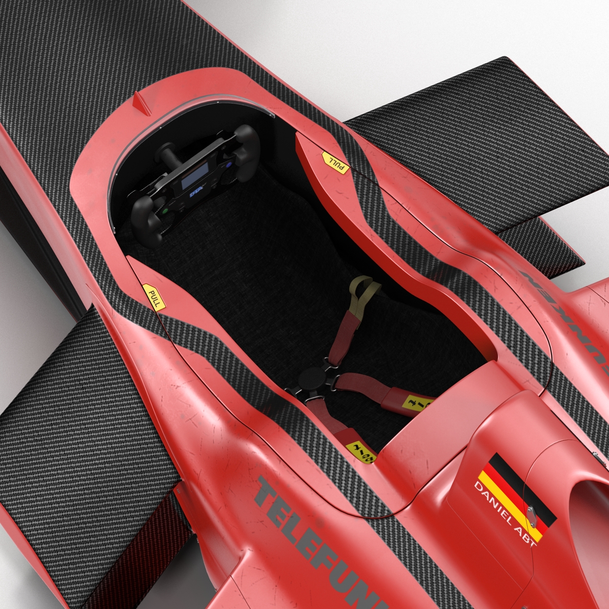 Formula E Race Car ABT Rigged 3D model