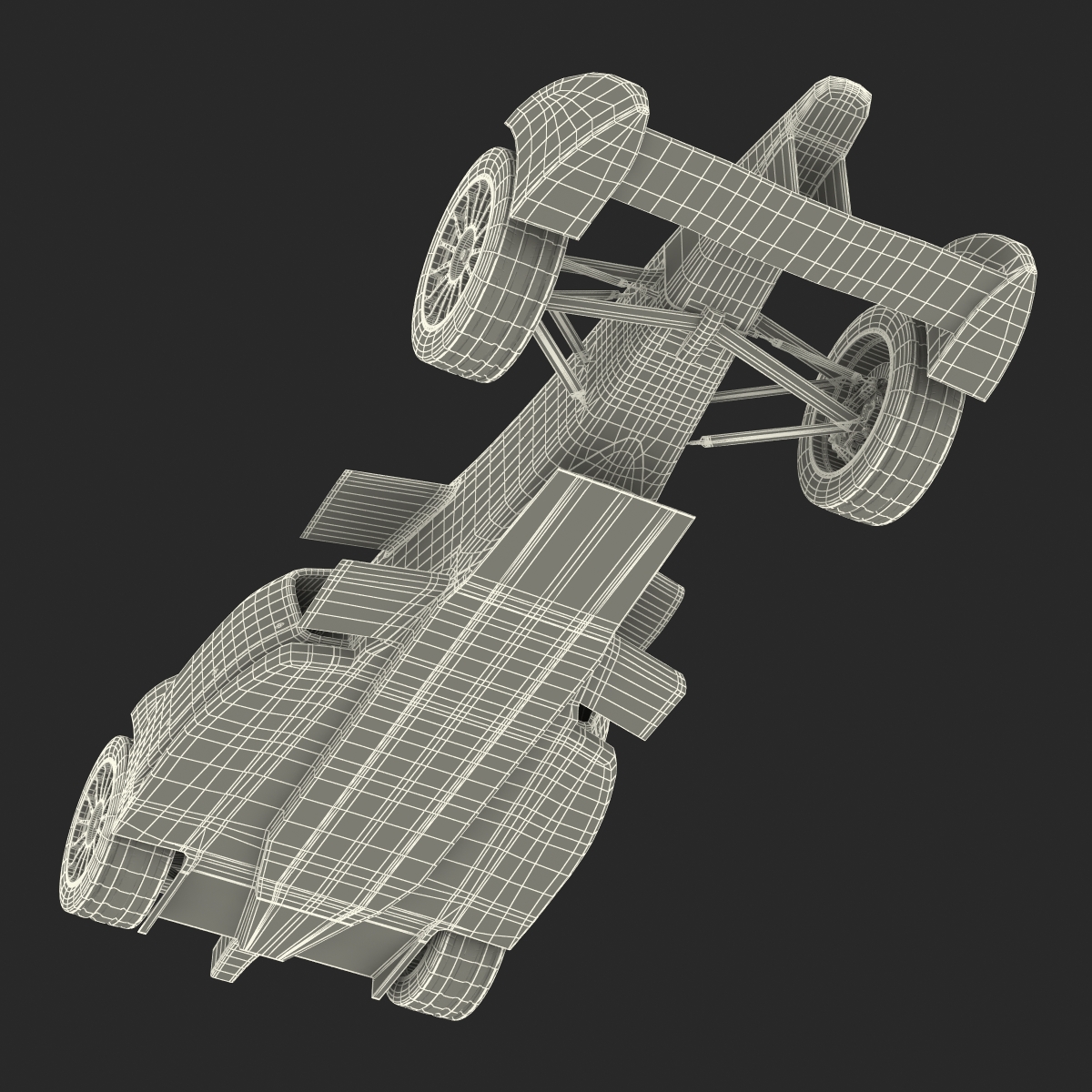 Formula E Race Car ABT Rigged 3D model