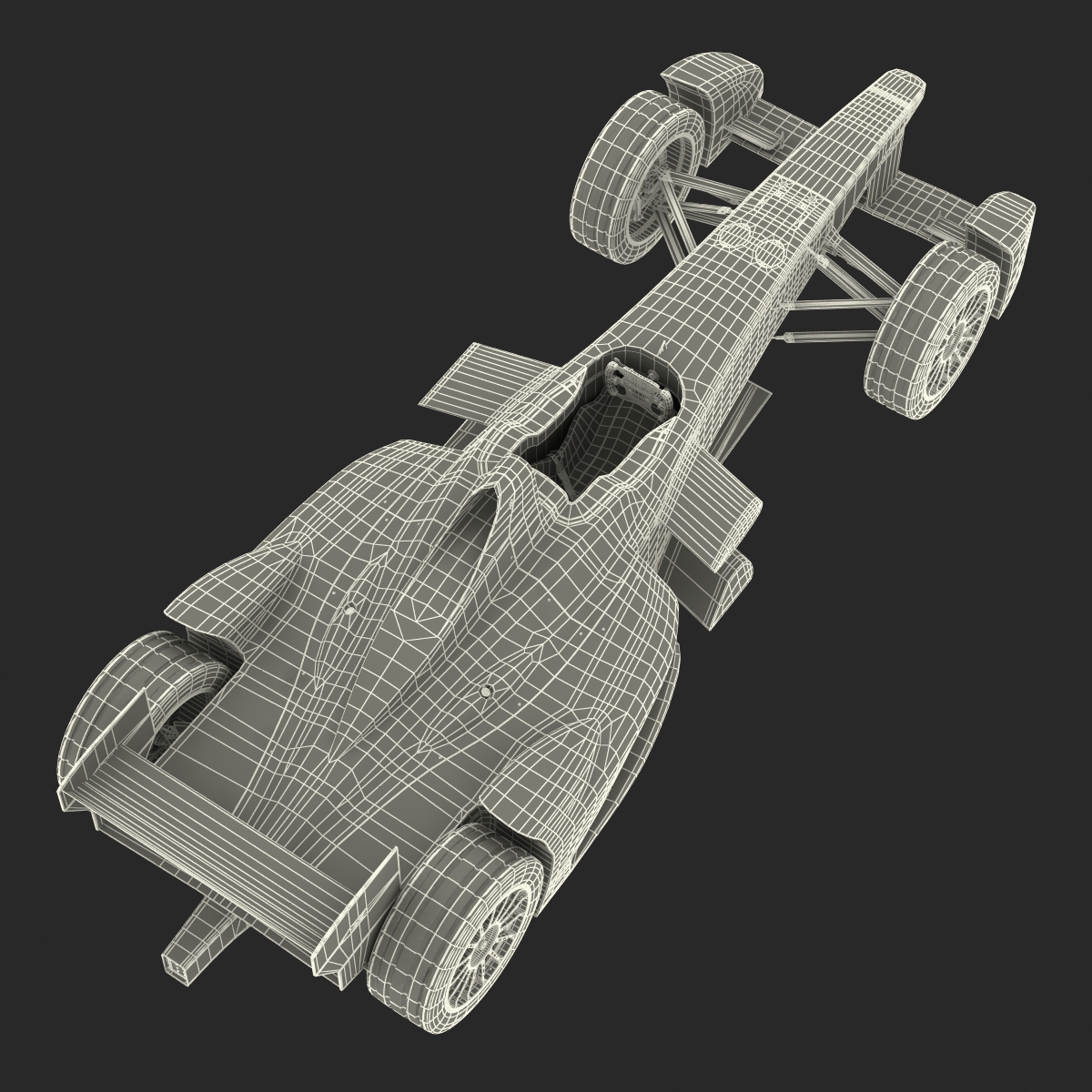 Formula E Race Car ABT Rigged 3D model