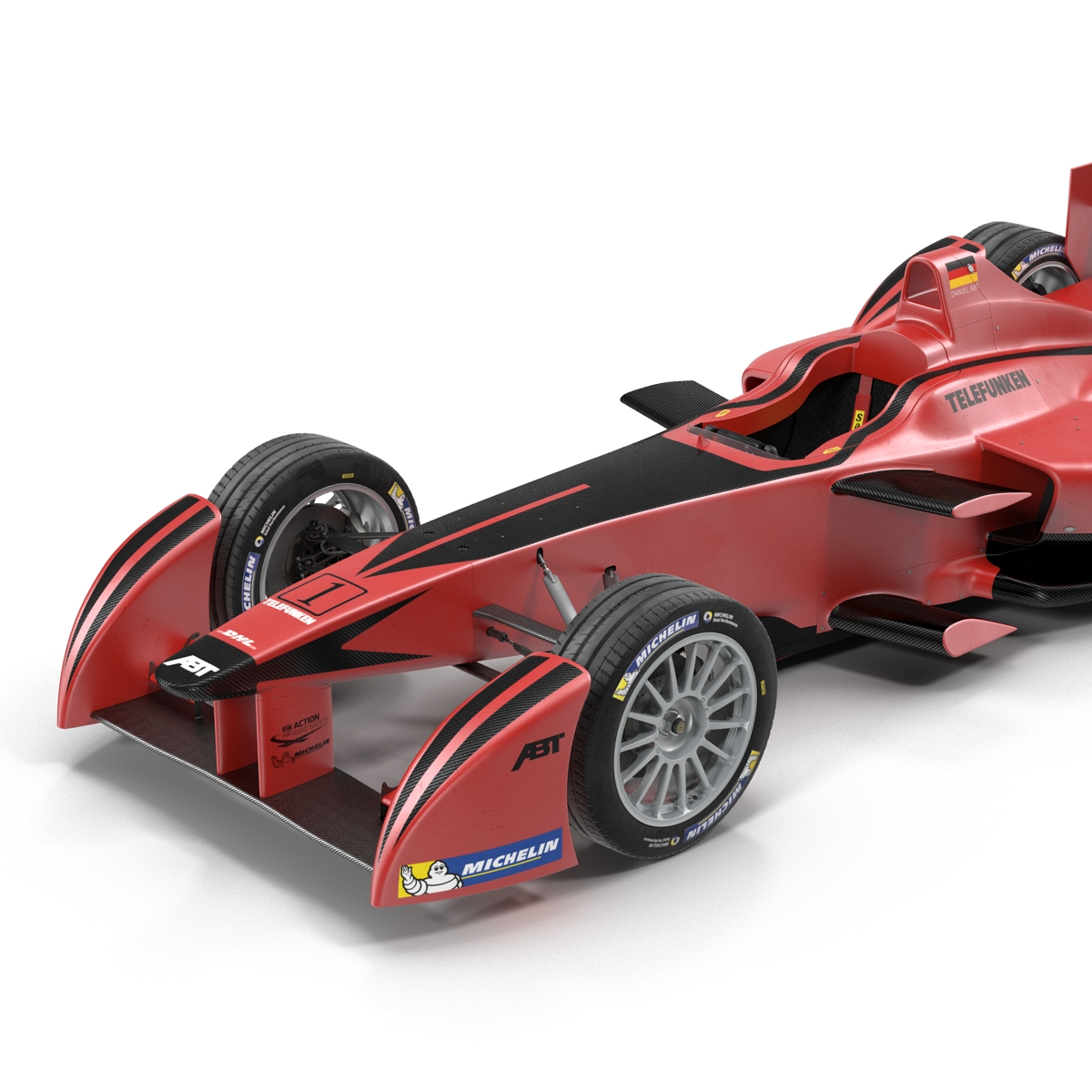 Formula E Race Car ABT 3D