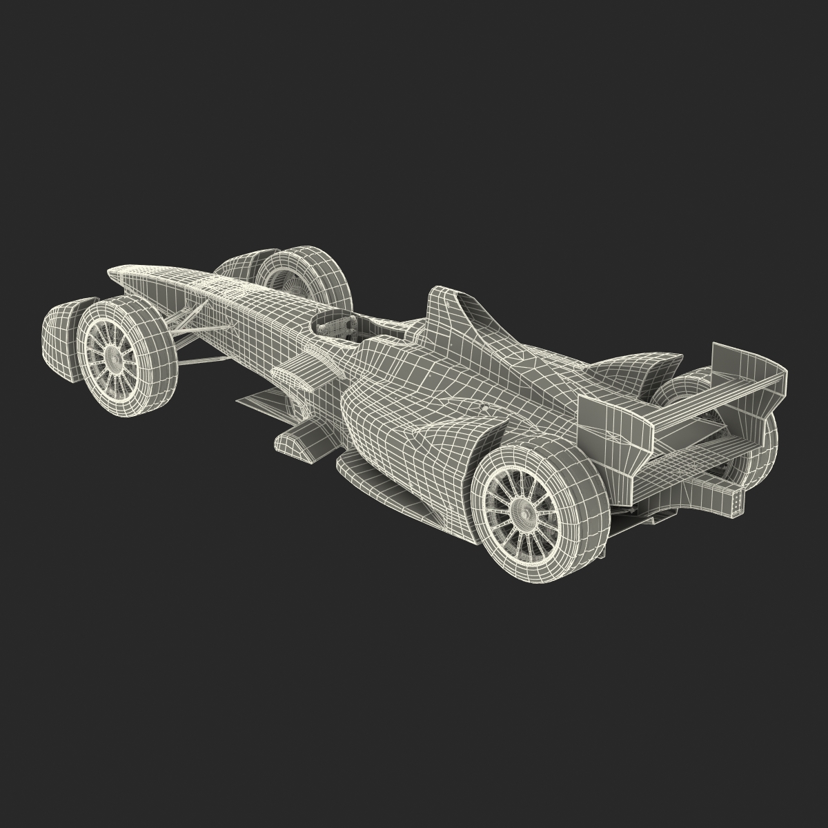 Formula E Race Car ABT 3D