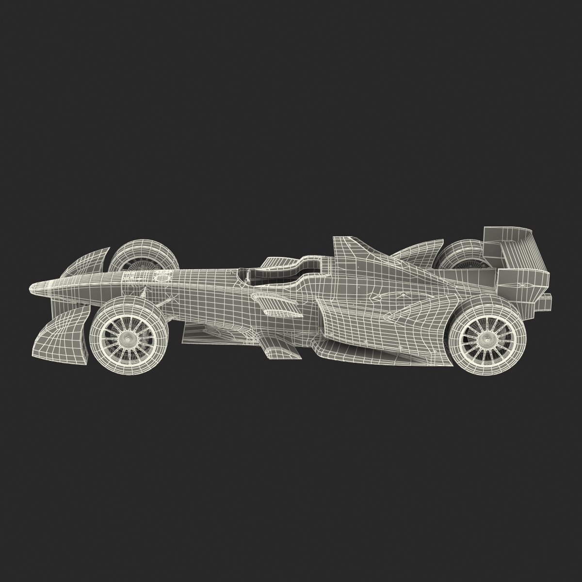 Formula E Race Car ABT 3D