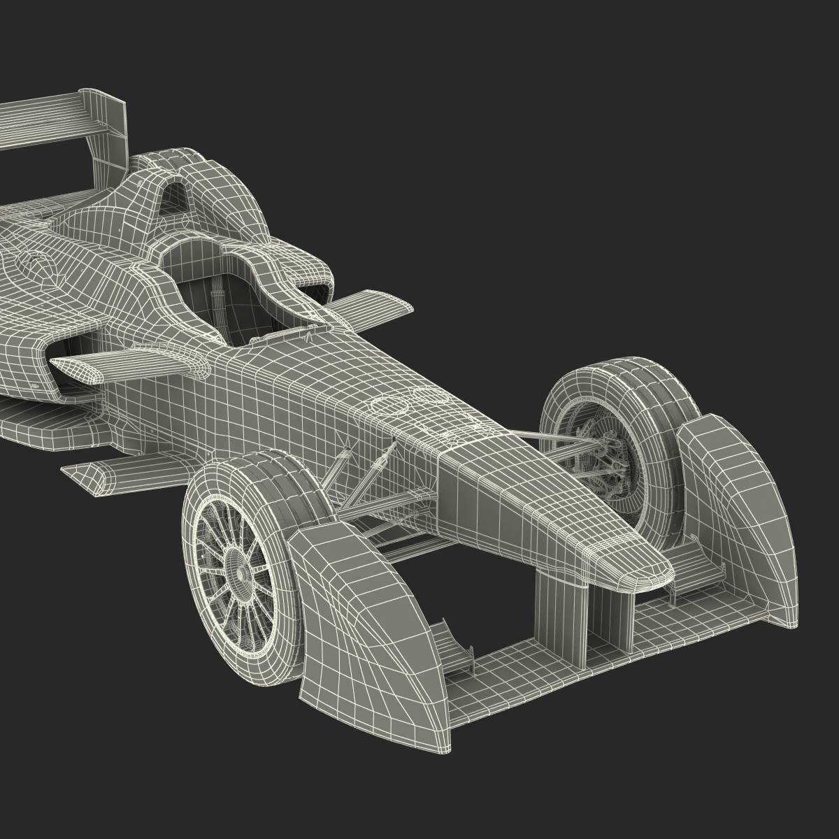 Formula E Race Car ABT 3D