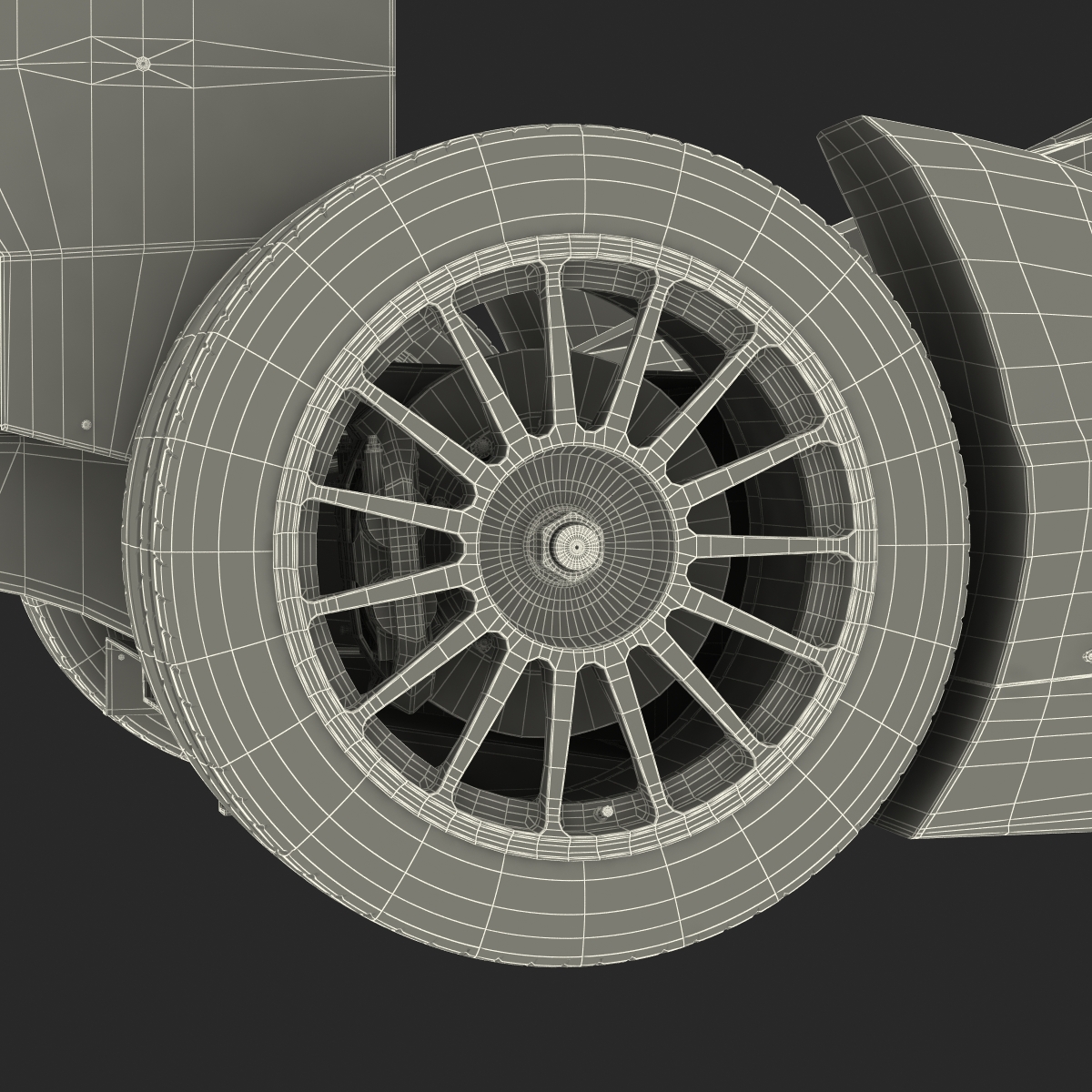 3D model Formula E Race Car Generic 2 Rigged