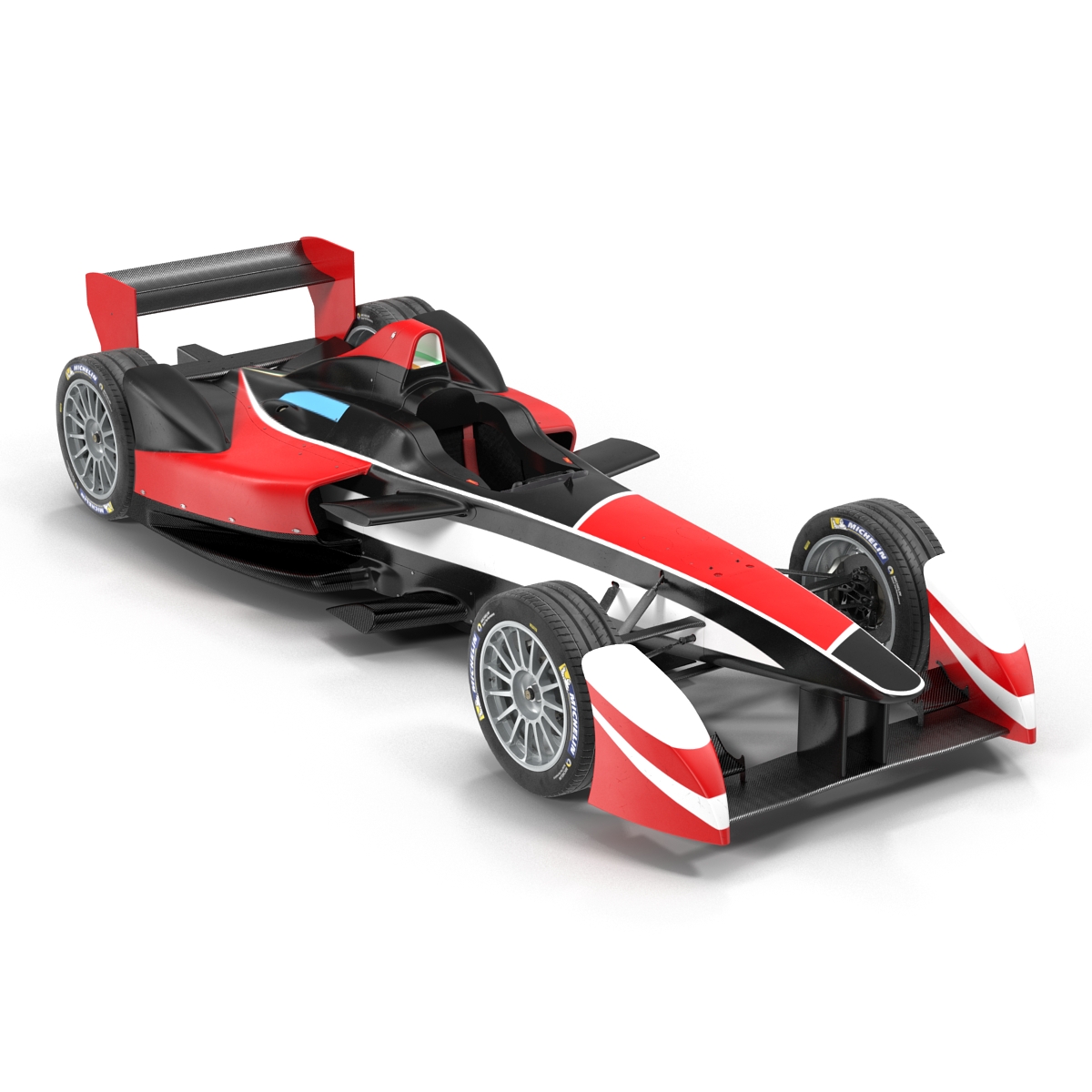 3D Formula E Race Car Generic 2 model