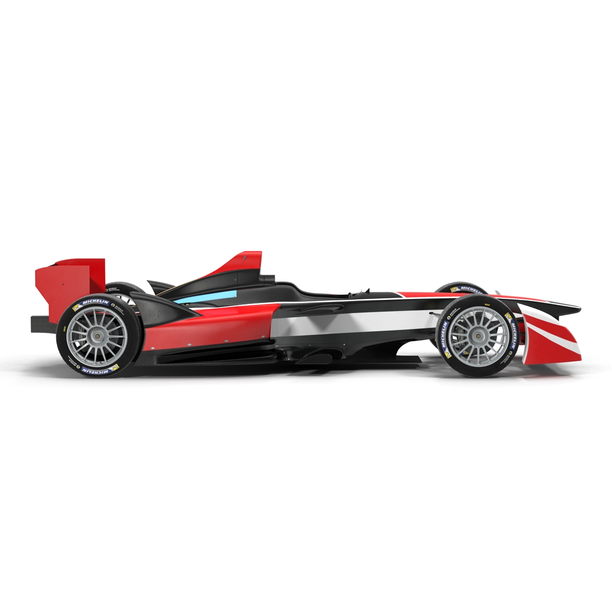 3D Formula E Race Car Generic 2 model