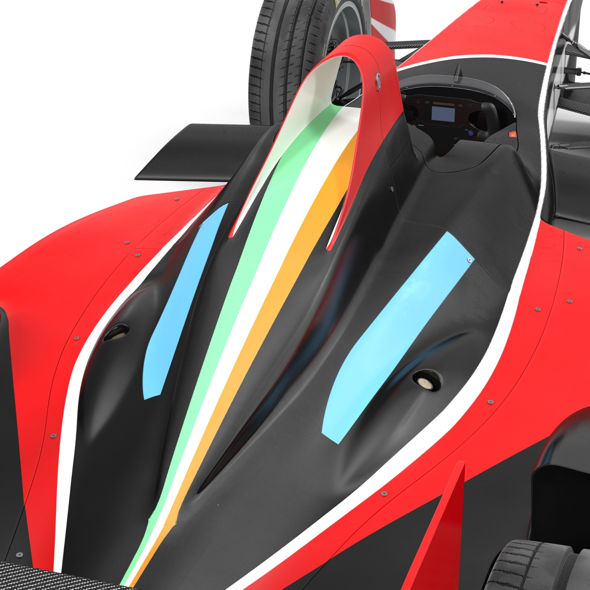 3D Formula E Race Car Generic 2 model