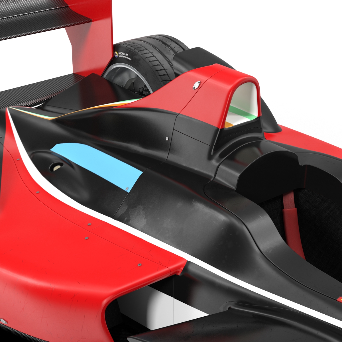 3D Formula E Race Car Generic 2 model