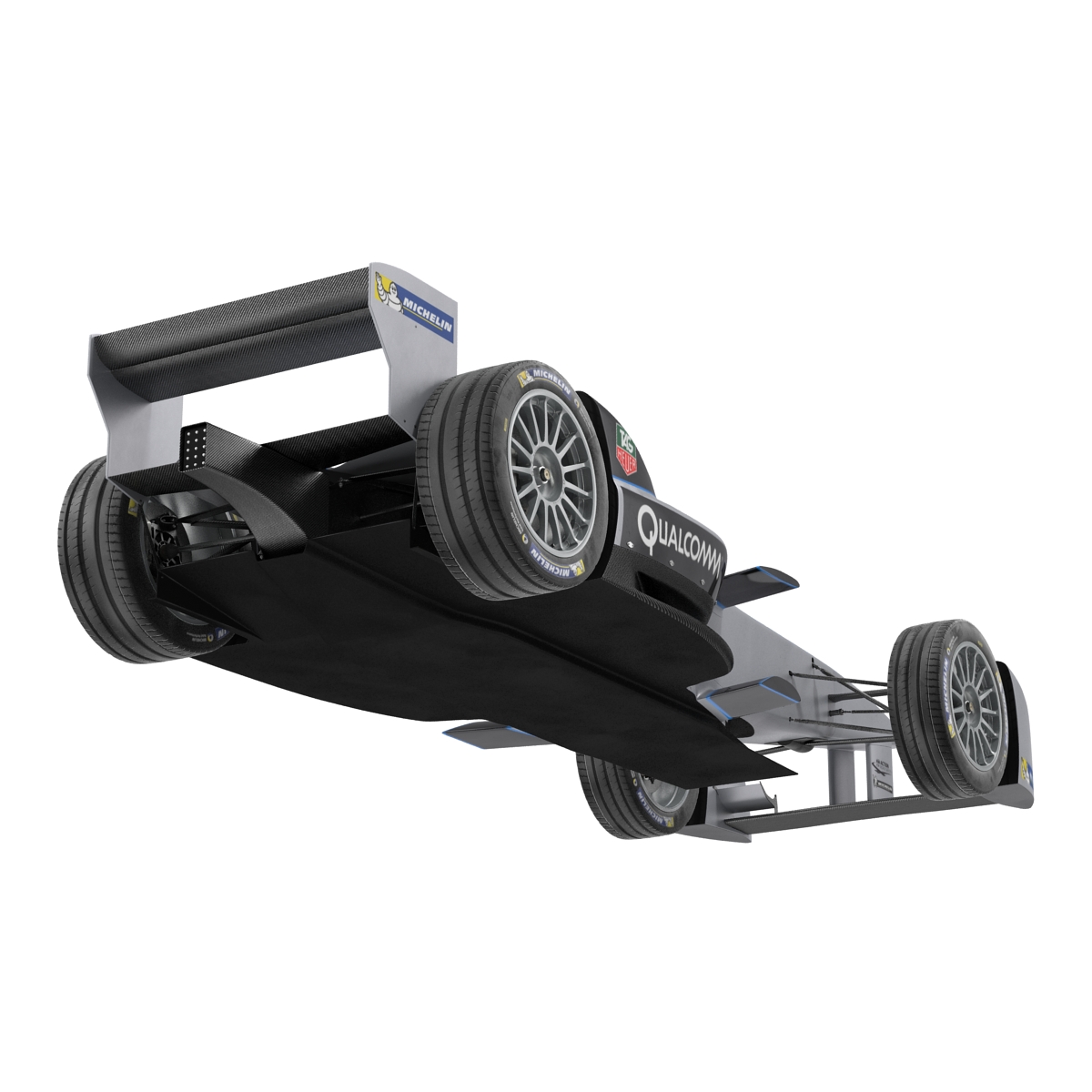 Formula E Race Car Qualcomm 3D