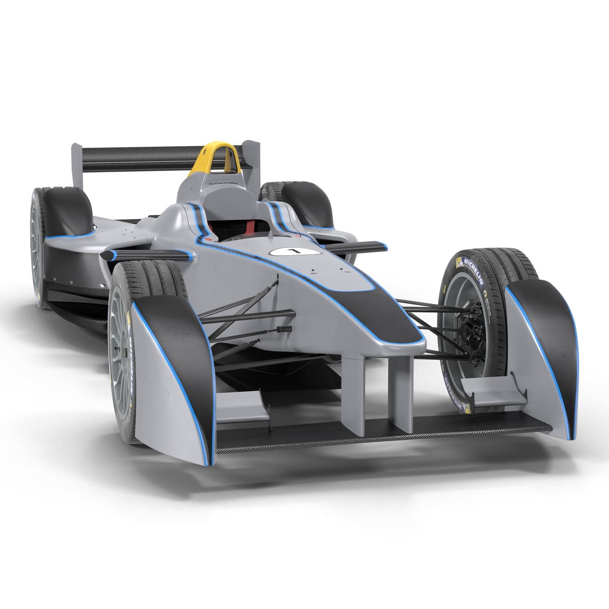 3D Formula E Race Car Generic 3 model