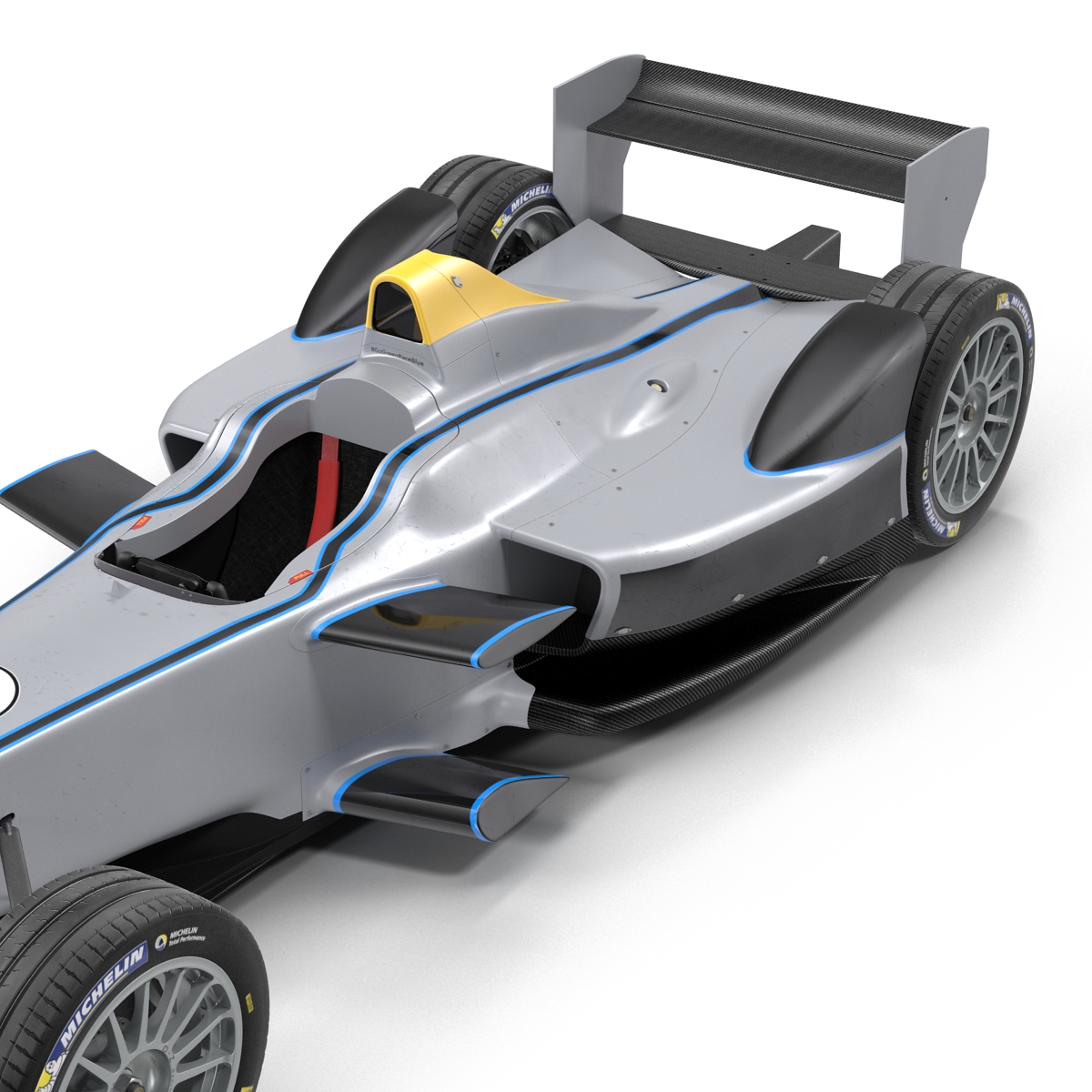 3D Formula E Race Car Generic 3 model