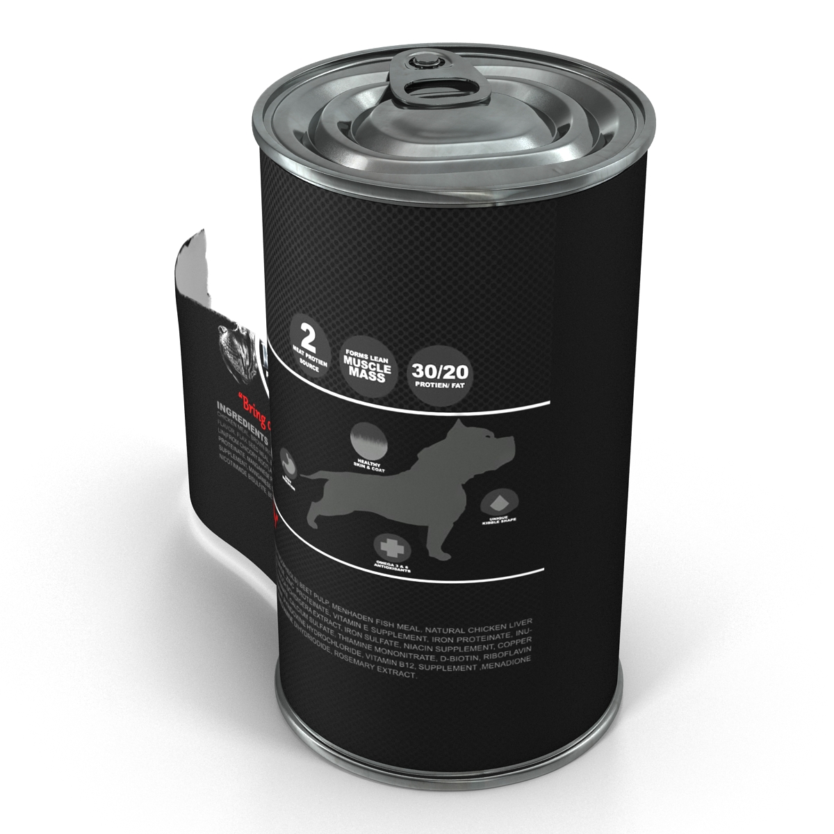 Dog Food Tin 2 3D model