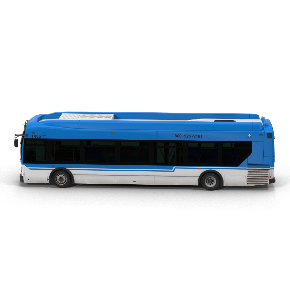 New Flyer Xcelsior XD40 Bus Rigged 3D model