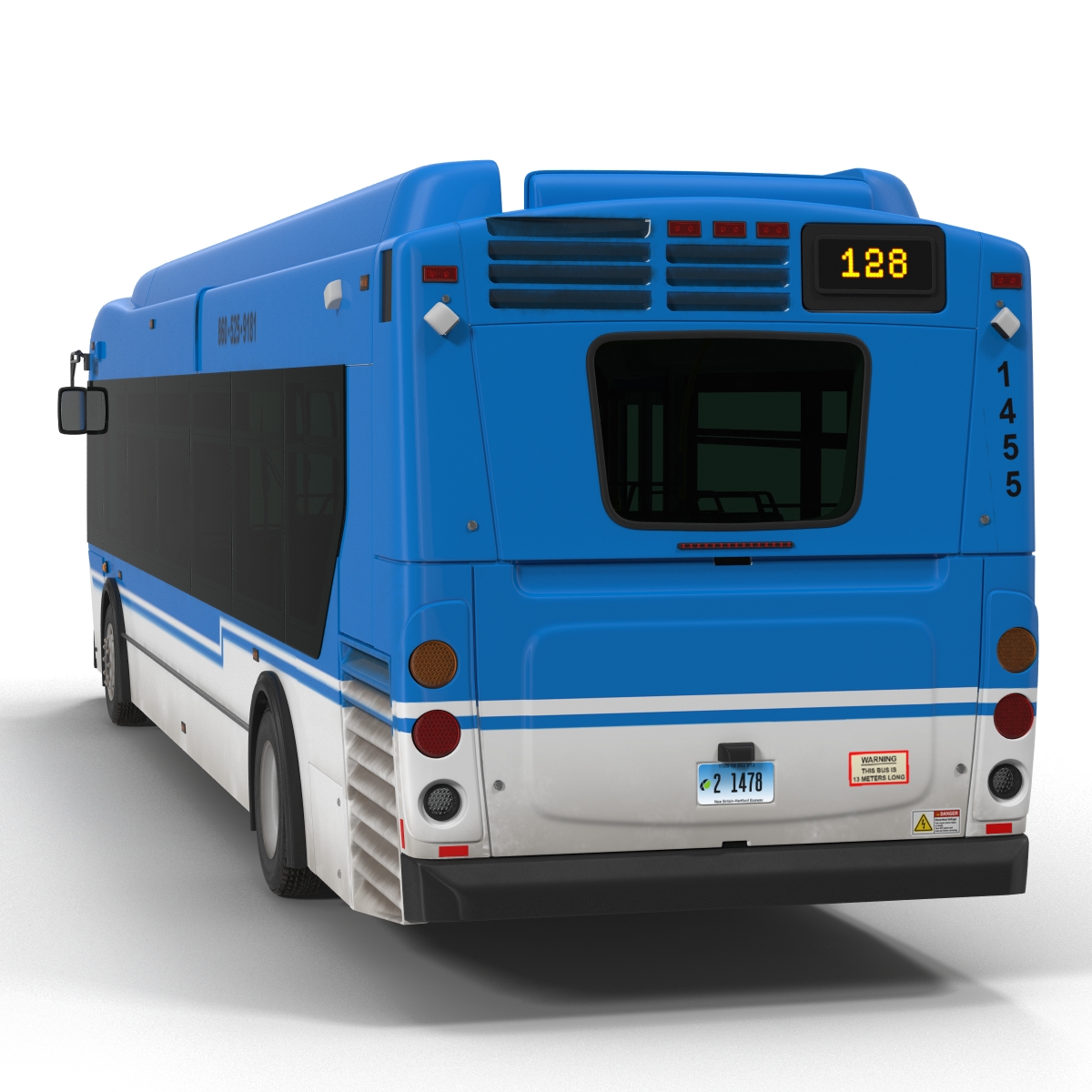 New Flyer Xcelsior XD40 Bus Rigged 3D model