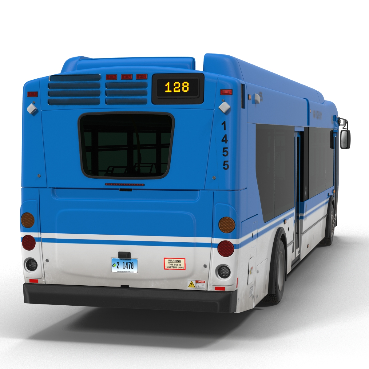 New Flyer Xcelsior XD40 Bus Rigged 3D model