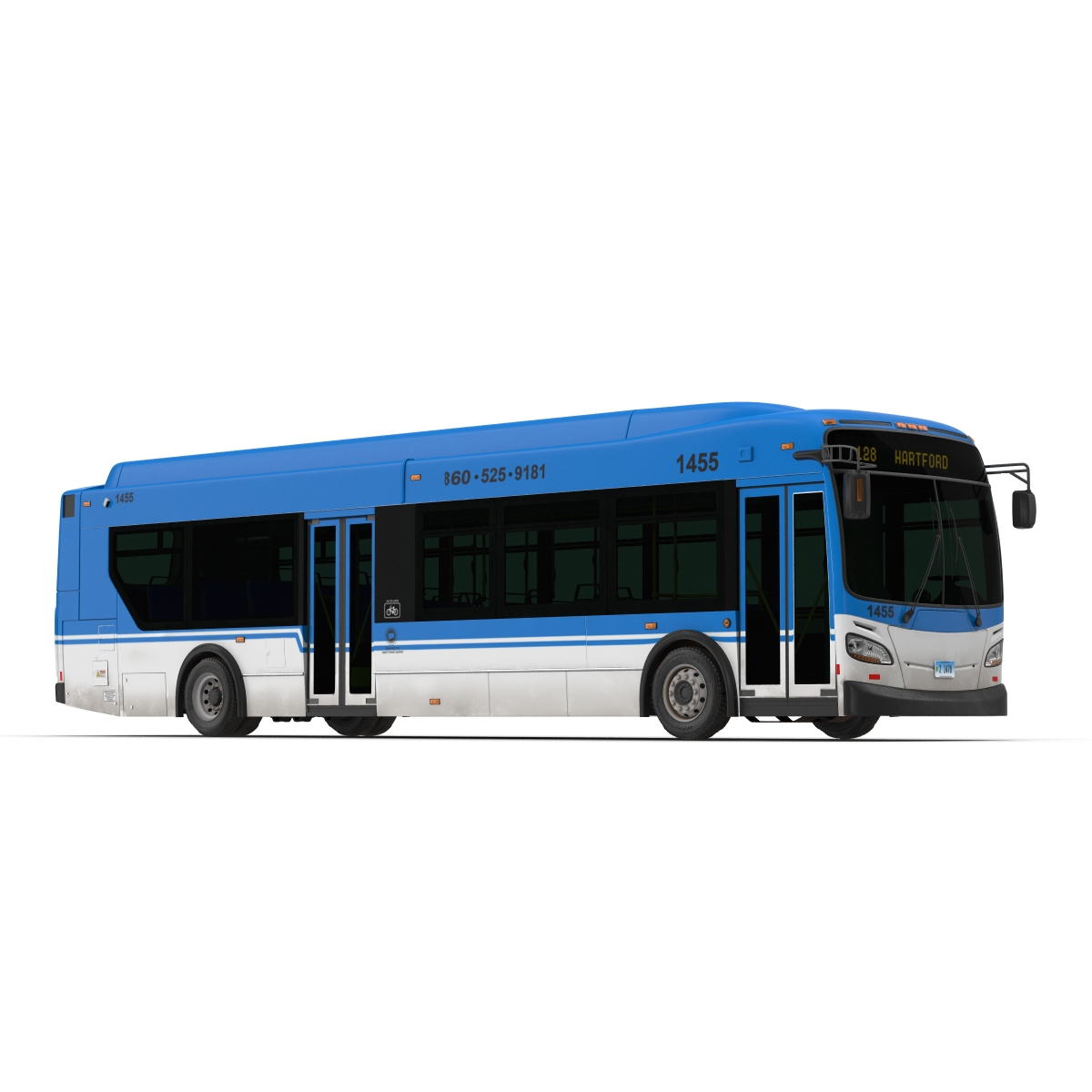 New Flyer Xcelsior XD40 Bus Rigged 3D model