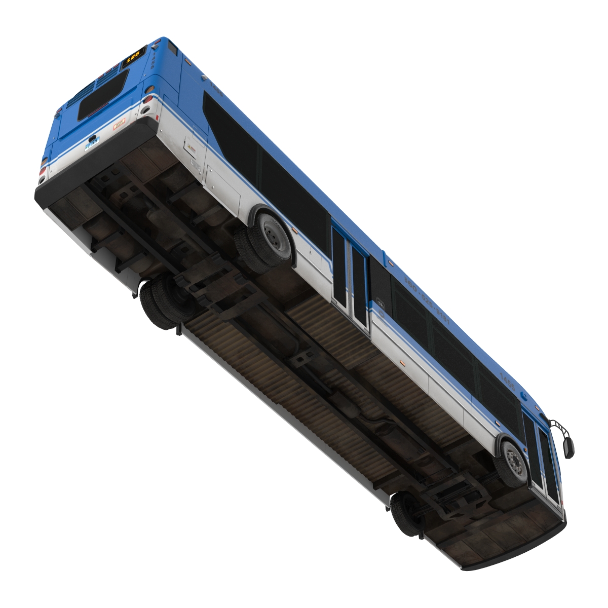 New Flyer Xcelsior XD40 Bus Rigged 3D model