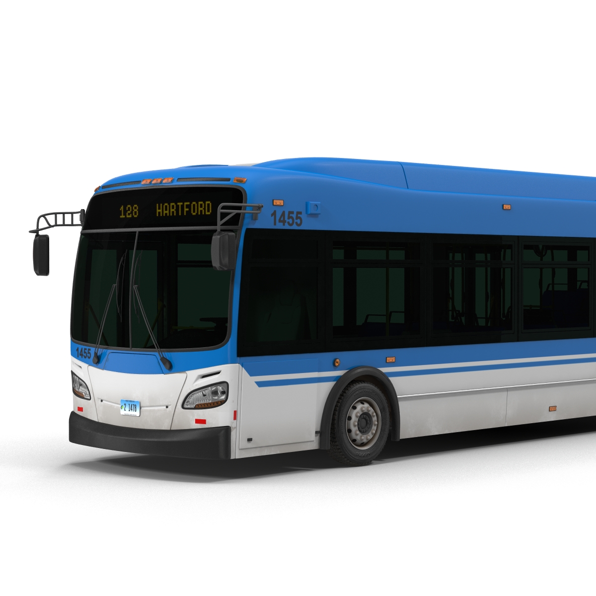 New Flyer Xcelsior XD40 Bus Rigged 3D model