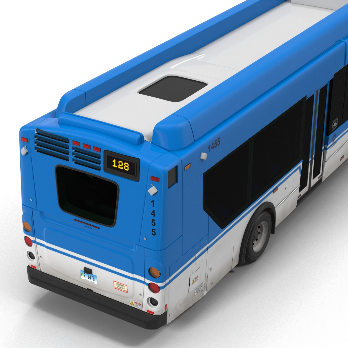 New Flyer Xcelsior XD40 Bus Rigged 3D model