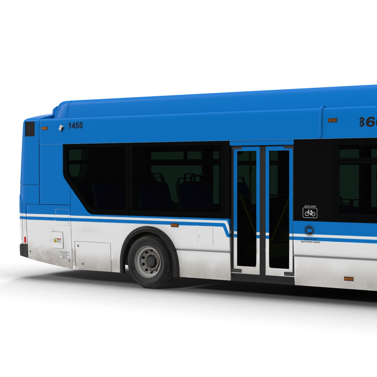 New Flyer Xcelsior XD40 Bus Rigged 3D model