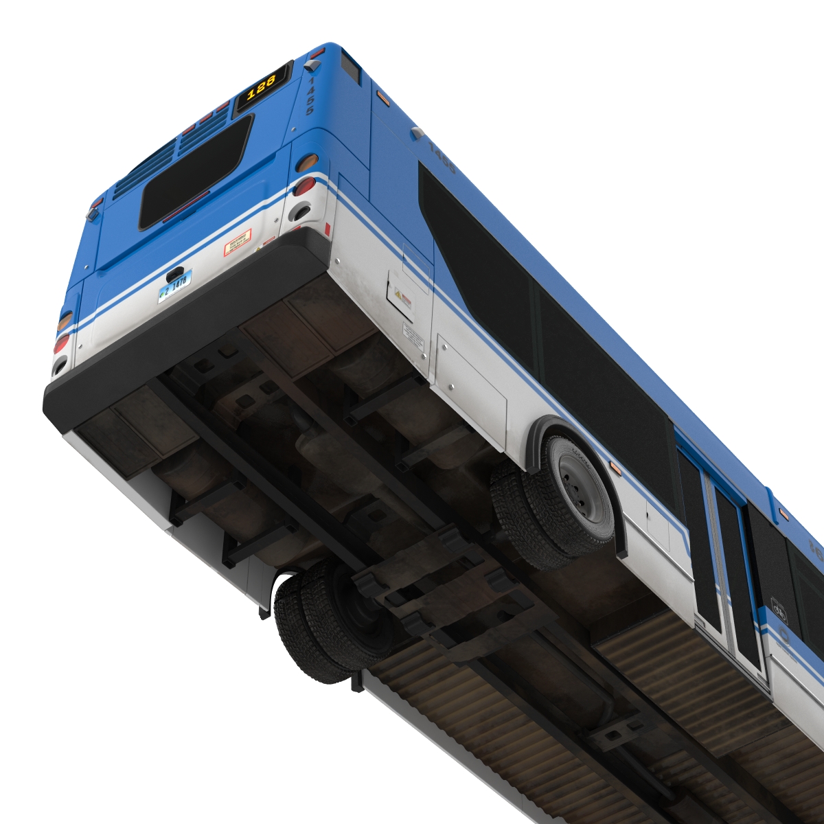 New Flyer Xcelsior XD40 Bus Rigged 3D model