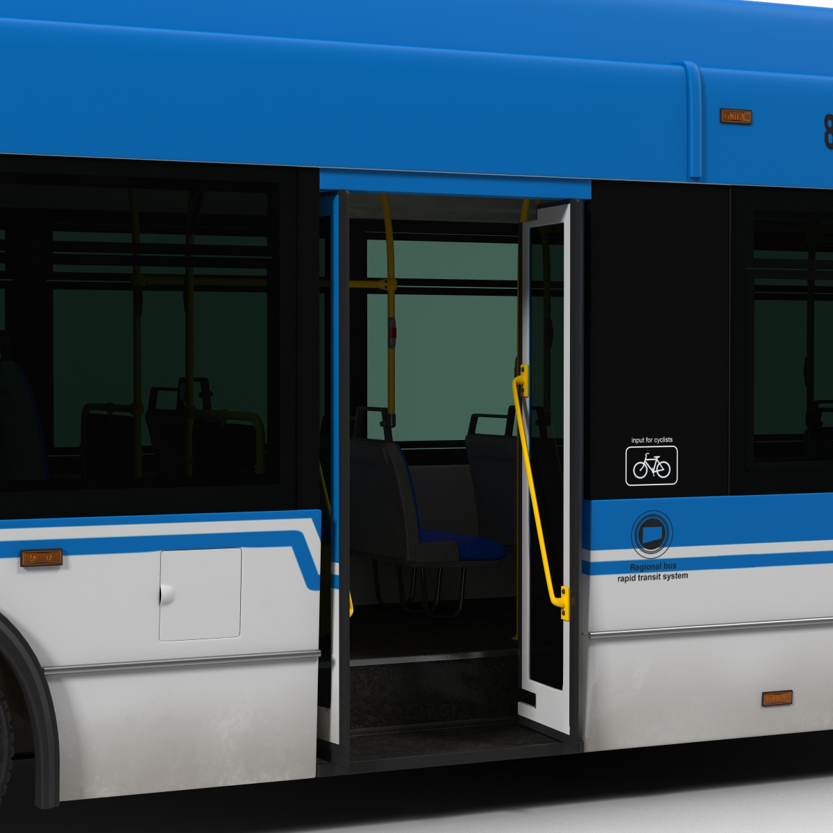 New Flyer Xcelsior XD40 Bus Rigged 3D model