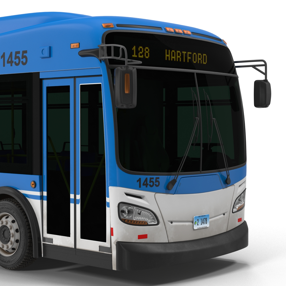 New Flyer Xcelsior XD40 Bus Rigged 3D model