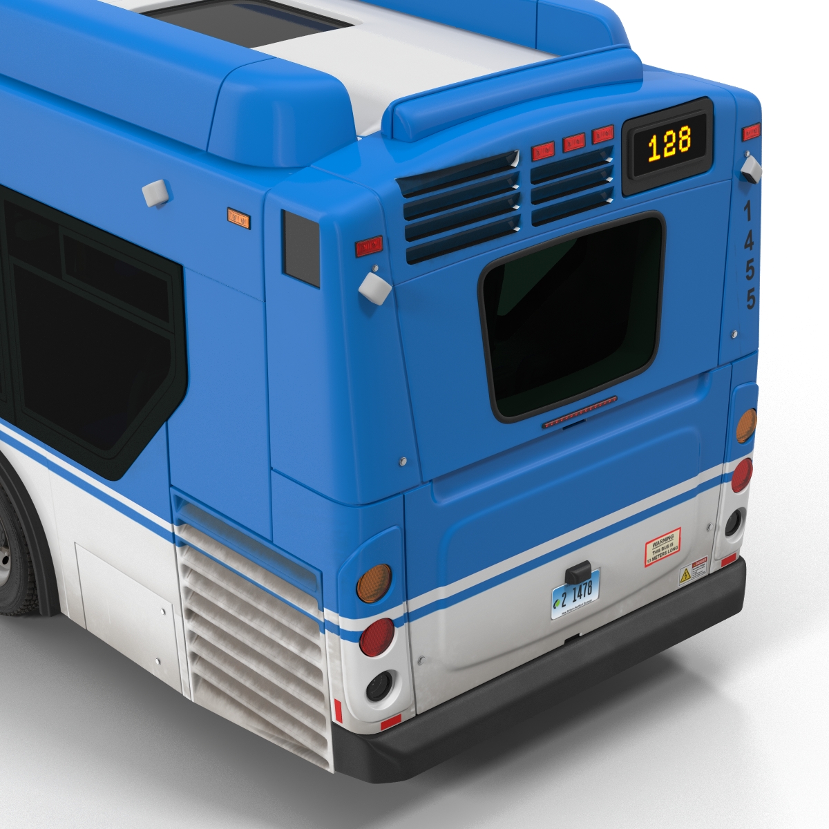 New Flyer Xcelsior XD40 Bus Rigged 3D model