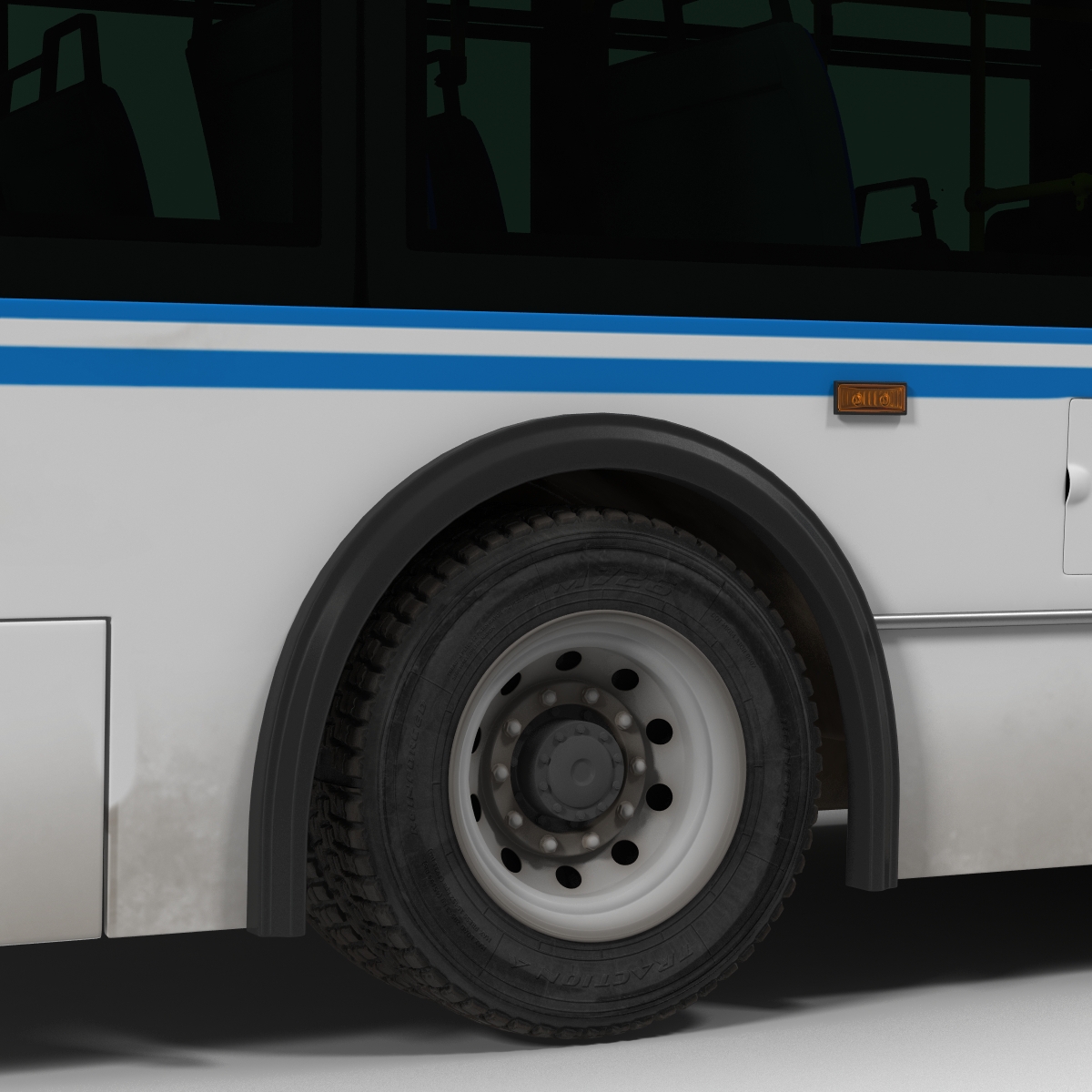 New Flyer Xcelsior XD40 Bus Rigged 3D model