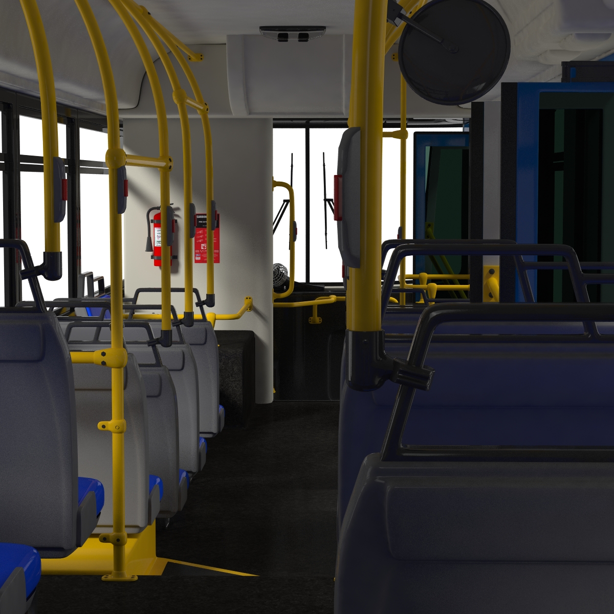 New Flyer Xcelsior XD40 Bus Rigged 3D model