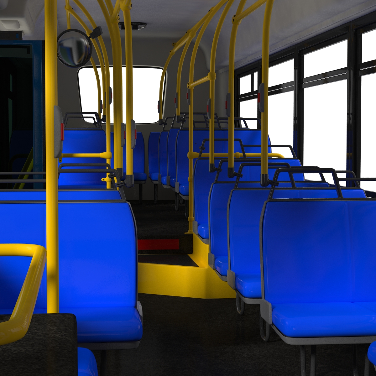 New Flyer Xcelsior XD40 Bus Rigged 3D model