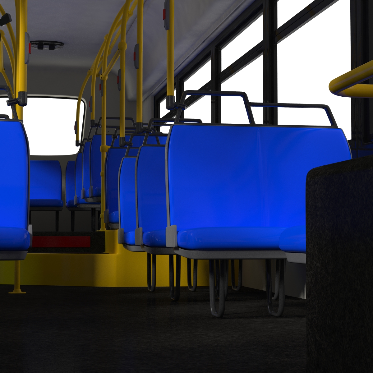 New Flyer Xcelsior XD40 Bus Rigged 3D model