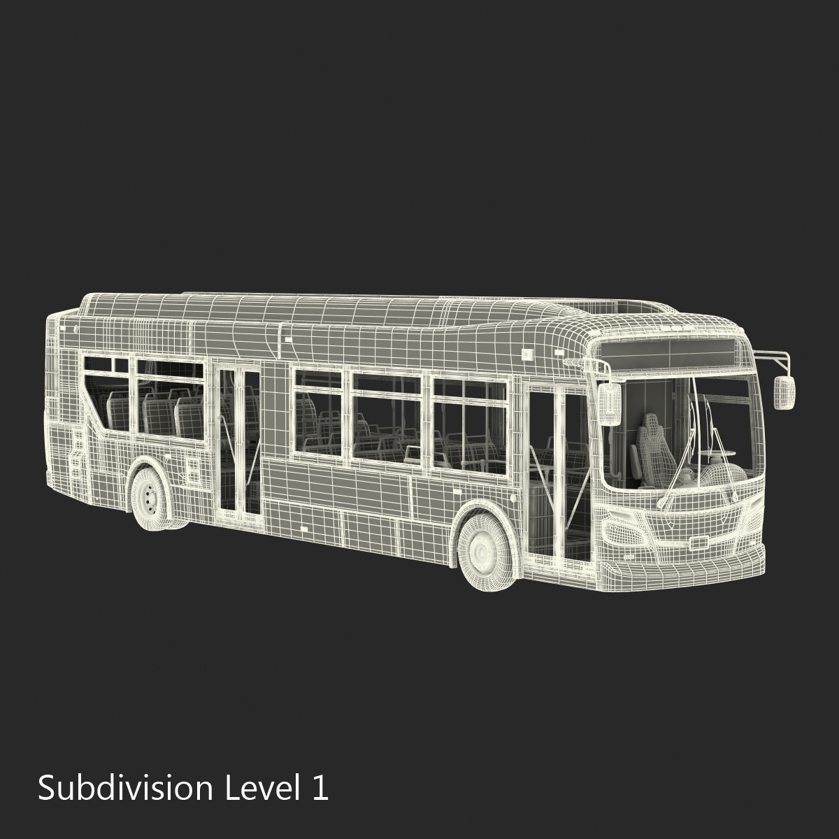 New Flyer Xcelsior XD40 Bus Rigged 3D model