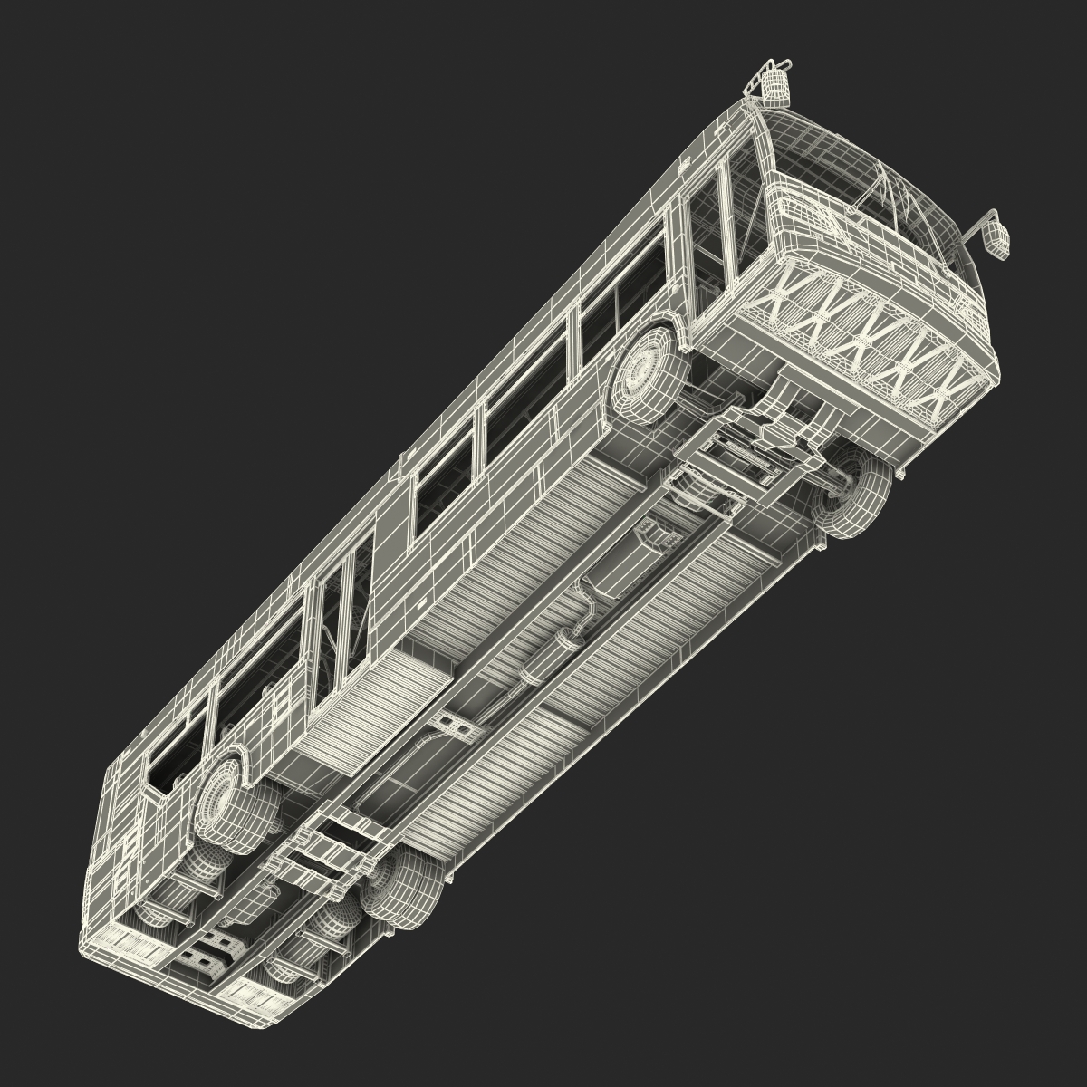 New Flyer Xcelsior XD40 Bus Rigged 3D model