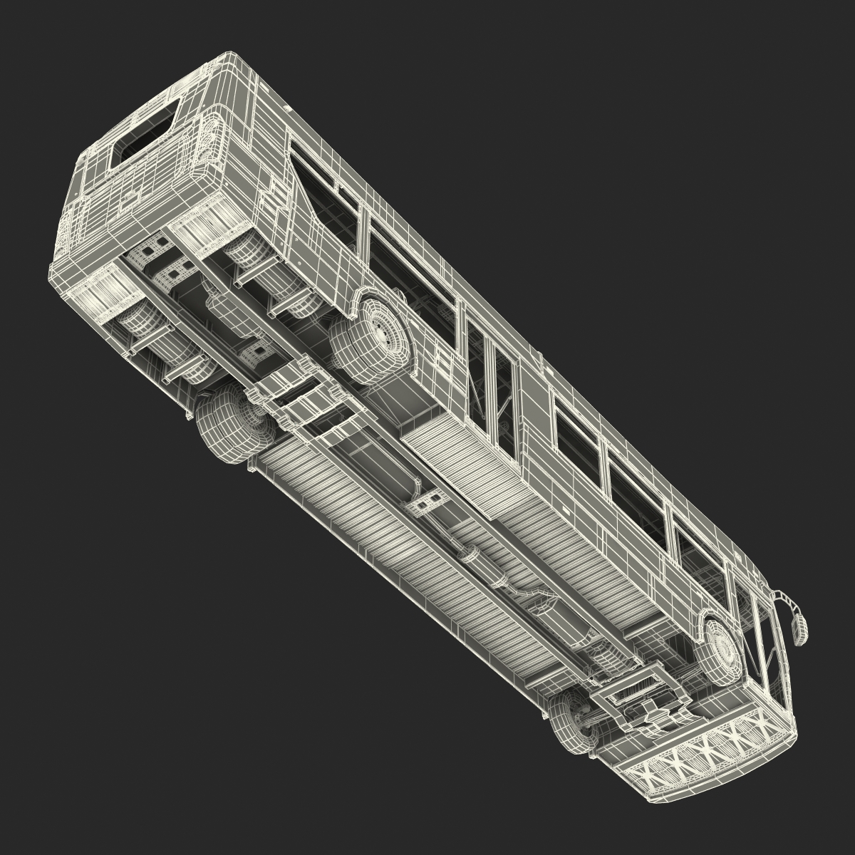 New Flyer Xcelsior XD40 Bus Rigged 3D model