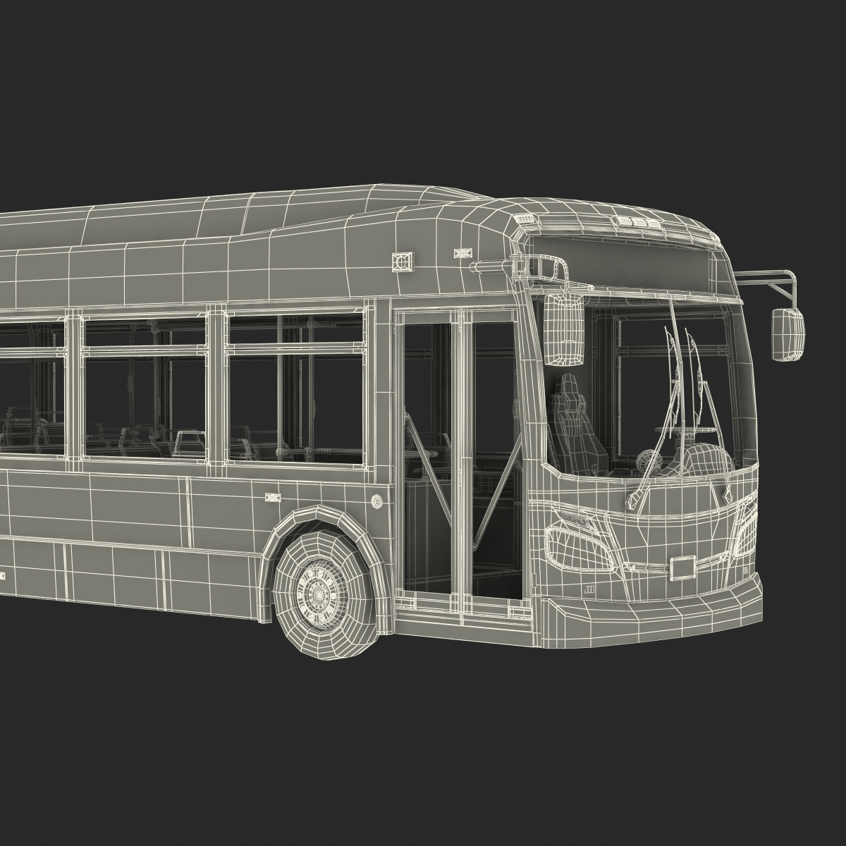 New Flyer Xcelsior XD40 Bus Rigged 3D model