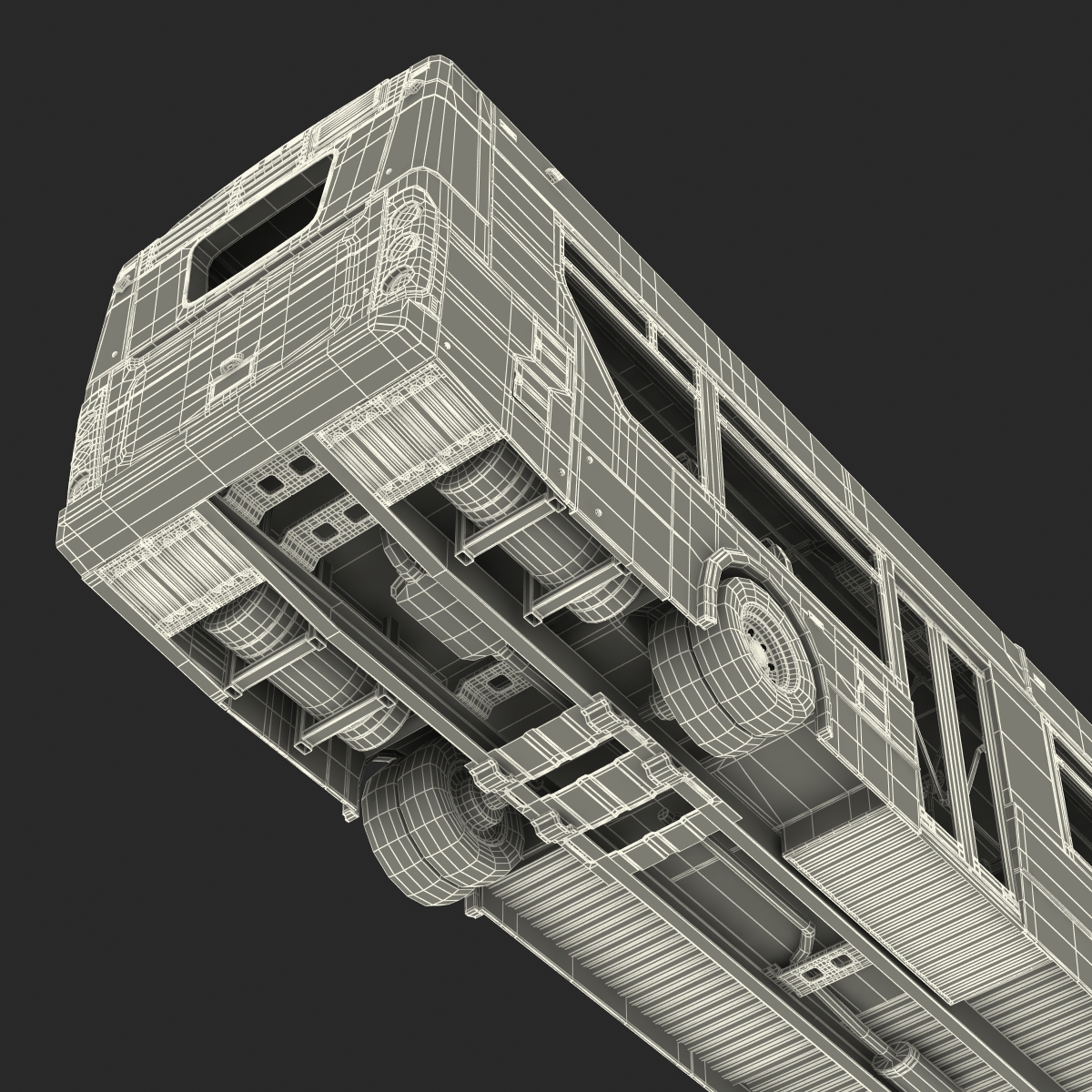 New Flyer Xcelsior XD40 Bus Rigged 3D model