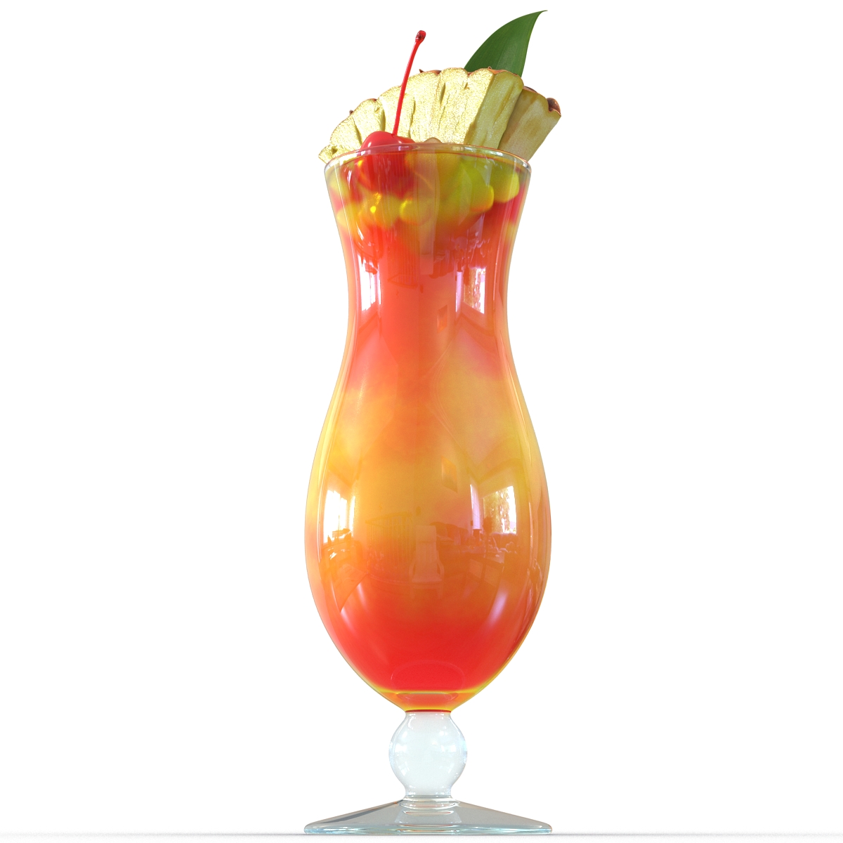 3D Mai Tai Cocktail